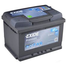 Аккумулятор автомобильный Exide Premium EA 612 6СТ-61 обр. (низкий) 242x175x175