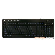 Клавиатура A4Tech KD-126, USB (черный) слим, подсветка, мультимед