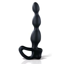 Черный массажёр простаты Big Bend-it - 18 см. (248249)