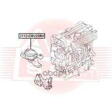 Подушка Двигателя | Прав | ASVA арт. 2112CBV25RH