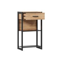 Алмаз. Любимый дом Техно Тумба с полками (Дуб Золотой Чёрный)