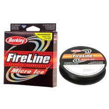 Шнур Fireline Micro Ice Smoke 45м, 0.12мм, 6lb, 6.8кг Berkley