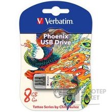 Verbatim USB Drive 8Gb Mini Tattoo Edition Phoenix 049883