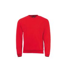 Свитшот унисекс DERIPS, красный - XXL