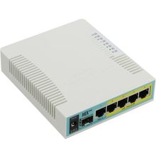 Маршрутизатор   MikroTik   RB960PGS   Маршрутизатор (4UTP 10 100 1000Mbps PoE,  1WAN,  1SFP,  USB)