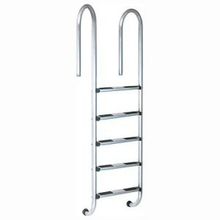 Лестница Flexinox Wall (Muro) для узкого борта, 4 ступени, AISI-316 (с закладными)
