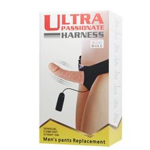 Baile Реалистичный страпон-фаллоимитатор на трусиках Ultra Passionate Harness - 15 см. (телесный)