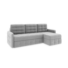 Диван угловой Райс Slim Т1 Dakar 02 (искусственная замша) светло-коричневый