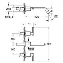 Смеситель Grohe Atrio 20386000 для раковины