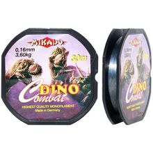 Леска мононить Mikado DINO COMBAT 0,08 (30 м) - 1.80 кг.