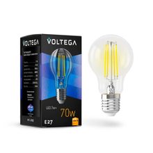 Voltega Лампа светодиодная Voltega E27 7W 2800K прозрачная VG10-A60E27warm7W-F 7140 ID - 235285