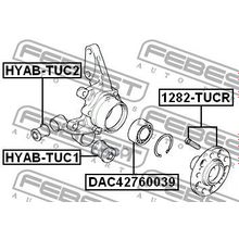 Подшипник Ступицы Колеса | Перед Прав Лев | Hyundai Tucson 2004-2010 42*76*39 Мм Febest арт. DAC42760039