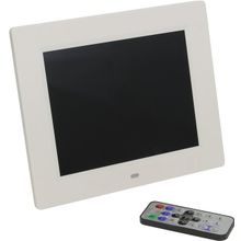 Digital Photo Frame Digma  PF-833 White  цифр. фоторамка (8"LCD, 1024 x 768,  SDHC MMC,  USB  Host, ПДУ)