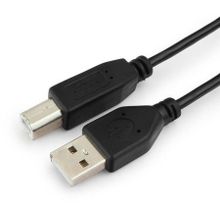 Кабель USB 2.0 Am=>Bm - 1.0 м, черный, Гарнизон (GCC-USB2-AMBM-1M)