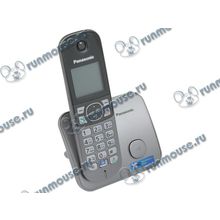 Радиотелефон Panasonic "KX-TG6811RUM" DECT, с опред.номера, серый [120068]