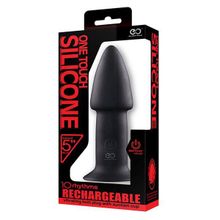 NMC Черный анальный вибратор 5INCH RECHARGEABLE BUTTPLUG - 12,7 см.