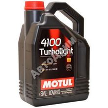 MOTUL 4100 Turbolight 10w40 полусинтетическое 4 л (100355)
