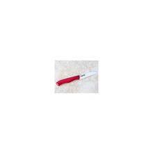 нож кухонный фрутоножик керамический Samura (красная ручка) Eco-Ceramic SC-0011R