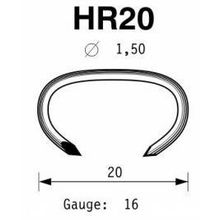 Скоба Hog-rings HR20 galv, Omer (3   30 тыс.шт.)