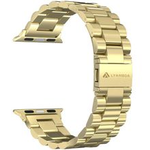 Lyambda Ремешок из нержавеющей стали Keid для Apple Watch 38 40 mm (Gold)