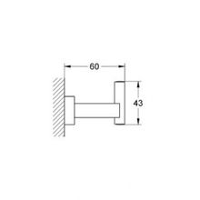 Крючок Grohe Essentials Cube (40511001)