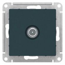 Розетка TV ATLASDESIGN, проходная, изумруд |  код. ATN000892 |  Schneider Electric