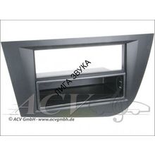Переходная рамка для магнитолы Seat Leon 2005 - 2009 black ACV 281328-33