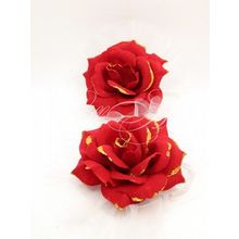 Свадебные украшения на зеркала или ручки машин - красные розы (комплект из 2 украшений) Gilliann CAR032
