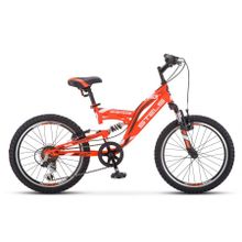 Подростковый горный (MTB) велосипед STELS Mustang V 20 V010 оранжевый 13" рама