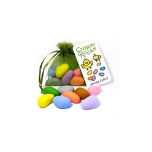 Мелки-камушки восковые, набор 8 цветов "Весенний" (Crayon Rocks)