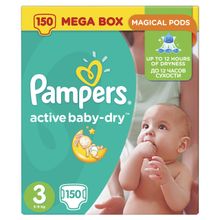 Pampers Active Baby-Dry 5-9 кг 3 150 шт