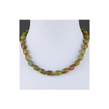 Бусики-Колечки Бусы Унакит "Борнео" арт. НЯШ-19(10-14)-48-5