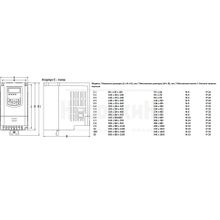 Частотный преобразователь EURA E800-0075T3F1KB (7,5кВт 380В)