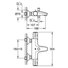 Термостат Grohe Grohtherm 800 34567000 для ванны с душем