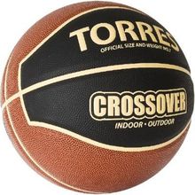 Мяч баскетбольный Torres Crossover р 7 матчевый, синт.кожа