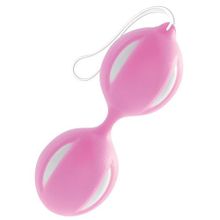 Розово-белые вагинальные шарики (79588)