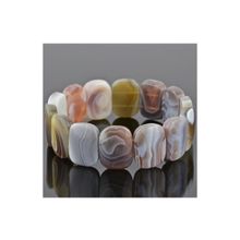 Бусики-Колечки Браслет Агат "Клеопатра" арт. бНАГ-2(20-15)-19-2