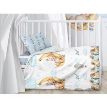 ПМ: Текстильмаркет КПБ детск. поплин "Juno" (40х60) Лунный мишка