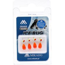 Мормышка Mikado Ice Bug 003 4 г (оранжевый серебряный)