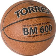 Мяч баскетбольный Torres BM600,  р.5 темнокоричневый