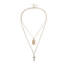 Многослойное колье под золото (арт. 81059-7)