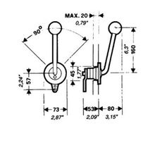 Ultraflex Блок ДУ с одной рукояткой Ultraflex S.P.A. B35 32386A