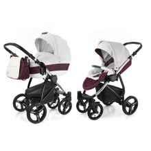 Коляска 2 в 1 Esspero Grand Newborn Lux (шасси Chrome) - Maroon leatherette