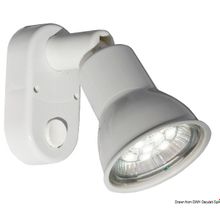 Osculati Applique ABS bianca LED a snodo, 13.866.80