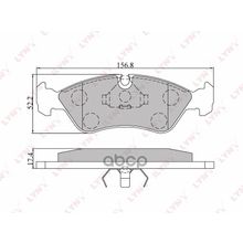 Колодки Тормозные Дисковые LYNXauto арт. BD1402