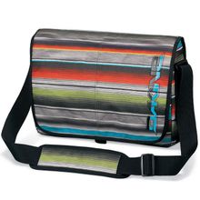 Мужская в разноцветную полоску стильная удобная сумка для ноутбука Dakine Mainline 20L Palapa через плечо