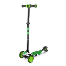 Трёхколёсный самокат со светящимися колесами Small Rider Turbo  (зеленый )