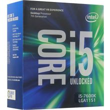 Процессор CPU Intel Core i5-7600K BOX (без кулера) 3.8 GHz   4core   SVGA HD Graphics 630   6Mb   LGA1151