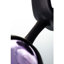 Фиолетово-чёрные вагинальные шарики TOYFA A-toys фиолетовый с черным