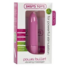 Розовая удлинённая вибропуля Power Bullet Pink - 8,3 см. Розовый